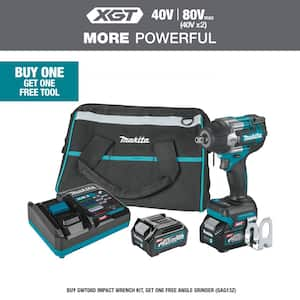 40V max XGT Brushless Cordless 4-Speed Mid-Torque 1/2 in. Impact Wrench Kit w/Detent Anvil, 2.5Ah