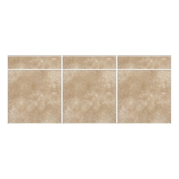 Daltile Catalina Canyon Noce 3 in. x 12 in. Porcelain Bullnose Floor and Wall Tile (0.25702 sq. ft. / piece)