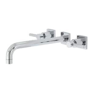 Concord 2-Handle Wall-Mount Roman Tub Faucet in Polished Chrome (Valve Included)