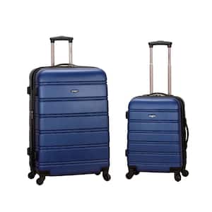 Melbourne Expandable 2-Piece Hardside Spinner Luggage Set, Blue