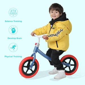 2-6 Years Kids Balance Bike with Adjustable Seat and PE Tires, Kids Toys for Indoor and Outdoor, Birthday Gift, Navy