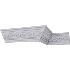 SAMPLE - 2-1/2 in. x 12 in. x 2-1/4 in. Polyurethane Foster Running Coin Crown Moulding