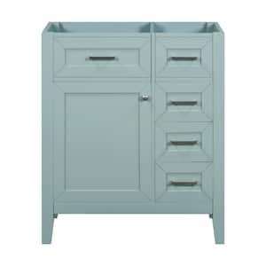 29.5 in. W x 17.7 in. D x 35 in. H Bath Vanity Cabinet without Top in Green