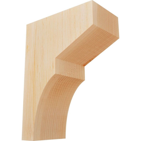 Ekena Millwork 5-1/2 in. x 10 in. x 14 in. Douglas Fir Monterey Smooth Corbel