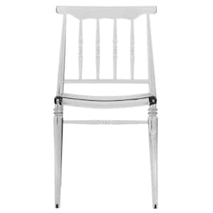 Spindle Clear Plastic Dining Chair