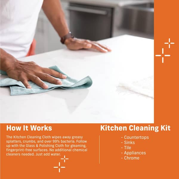 Microfiber Dish Cloths | Scrubs & Cleans: Dishes, Sinks, Counters, Stove Tops | Easy Rinsing | Machine Washable | 6 Pack (Size 4 x 6 inches)