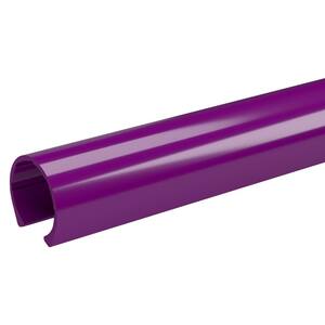 1 in. x 3.33 ft. Purple PVC Pipe Clamp Material Snap Clamp (2-Pack)
