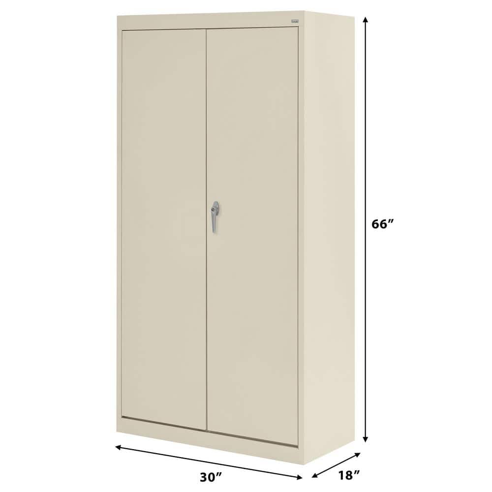 Putty Steel Lockable Freestanding Office Storage Cabinet