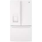 GE 25.6 cu. ft. French Door Refrigerator in White, ENERGY STAR ...