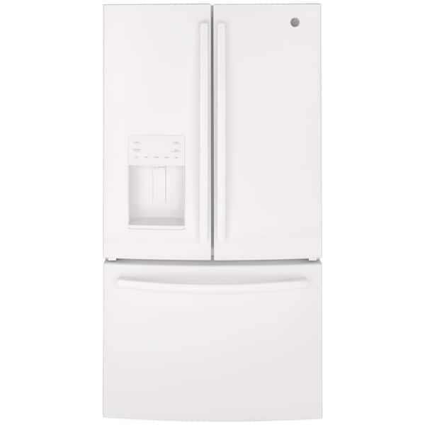 GE 25.6 cu. ft. French Door Refrigerator in White, ENERGY STAR
