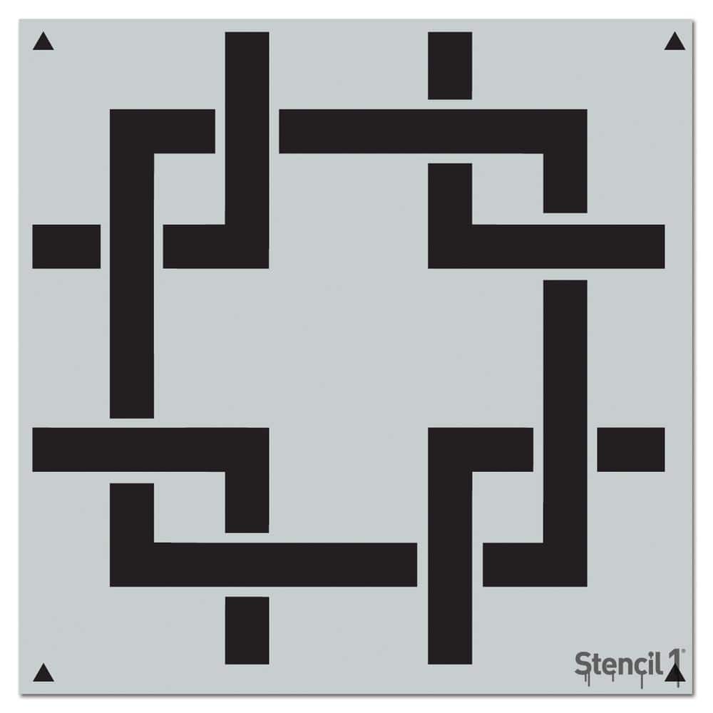 Geometric Square 263-062 Latte Art Stencil