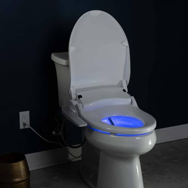 BIO BIDET - HD-7000 Electric Bidet Seat for Elongated Toilets in White with Fusion Heating Technology
