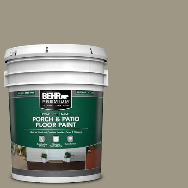 5 gal. #PPU8-20 Dusty Olive Low-Lustre Enamel Interior/Exterior Porch and Patio Floor Paint