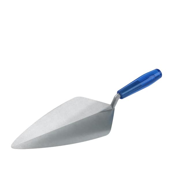 Bon Tool 12 in. Keystone Forged Steel Narrow London Masonry Brick Trowel with Plastic Handle