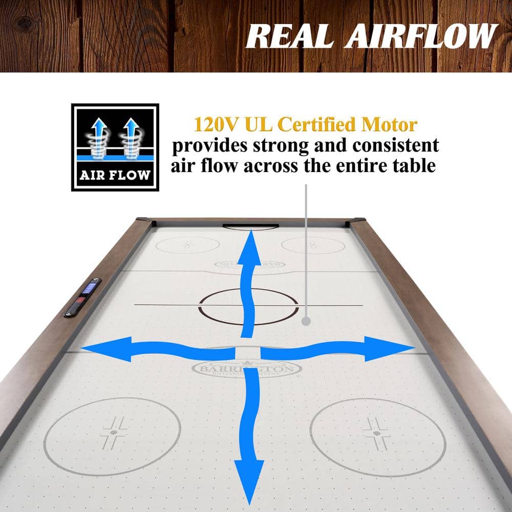 Barrington 7' Urban Air Hockey Table with Faux Concrete Legs