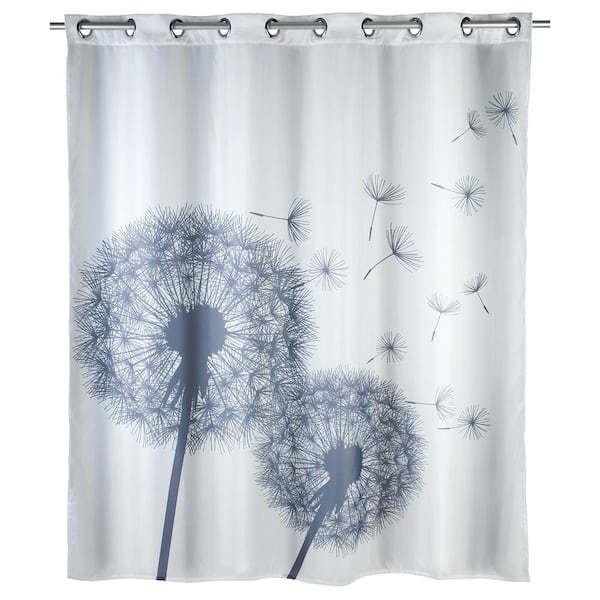 Wenko Astera Flex Anti Mildew Shower, Oxo Good Grips Shower Curtain Liner Splash Guard Clip