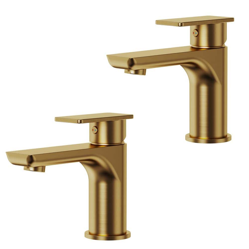 EVERSTEIN 2-Pack 6 in. Faucet Height Single Handle Single Hole