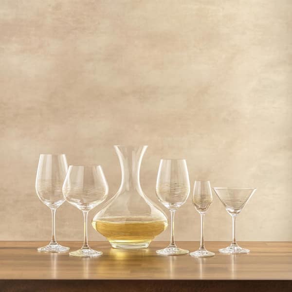 TABLE 12 4 - Piece 5.8oz. Lead Free Crystal Coupe Glassware Set