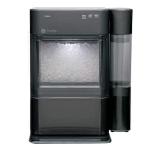 Profile Opal 24 lb Portable Nugget Ice Maker in Black Stainless, with Side Tank, and WiFi connected