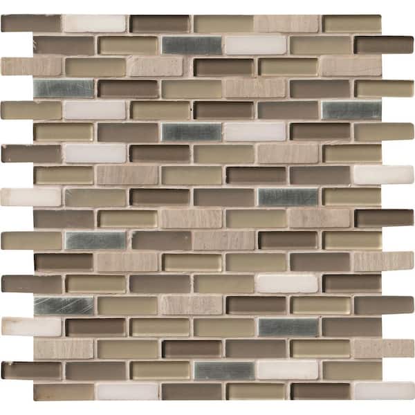 MSI Silver Tip 12 in. x 11.81 in. Polished Multi-Surface Wall Tile (10 sq. ft./Case)