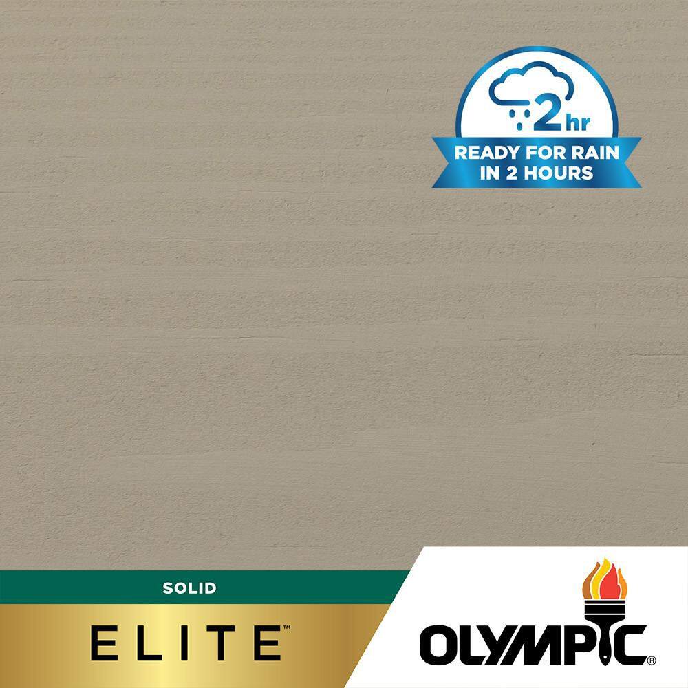 Olympic - Elite 5 gal. SC-1037 Gray Marble Solid Advanced Exterior Stain and Sealer in One