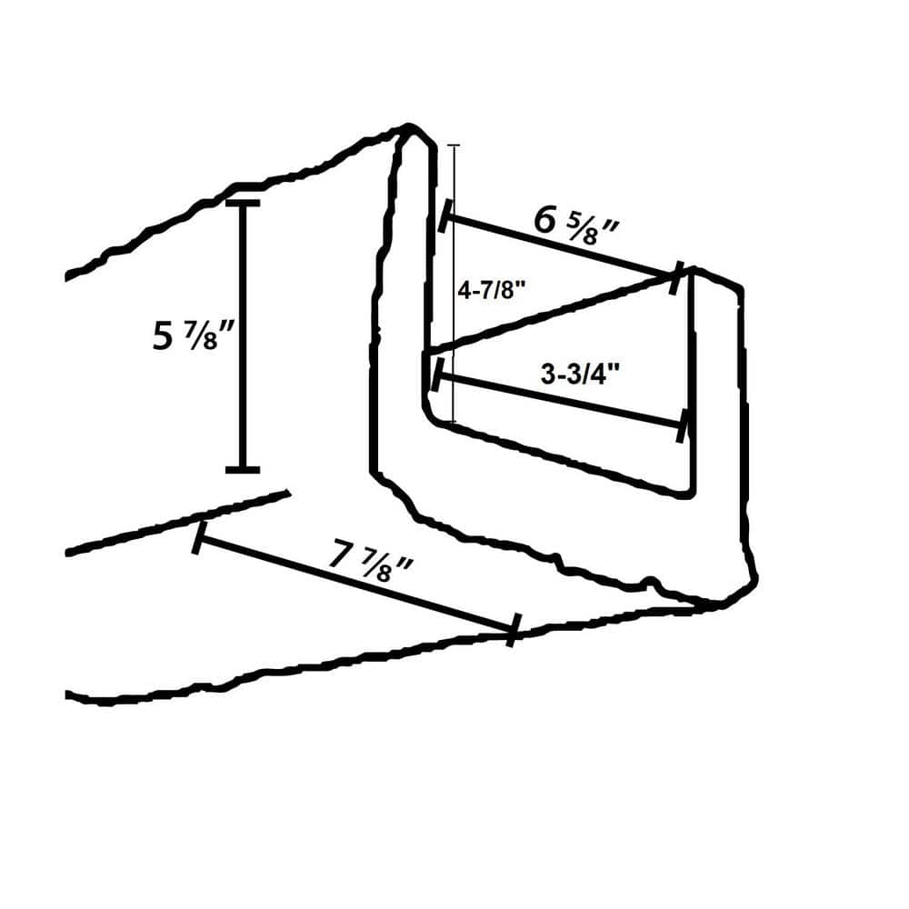 Dark Walnut Modern Faux Wood Beam, 13 ft