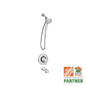 Darcy with Magnetix Single-Handle 6-Spray 3.75 in. Tub and Shower Faucet in Chrome (Valve Included)