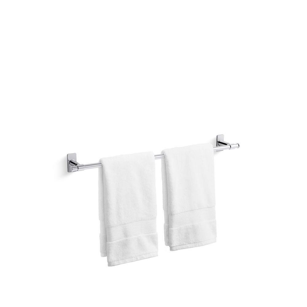 Polished Chrome 26" Wall Mounted Towel Bar