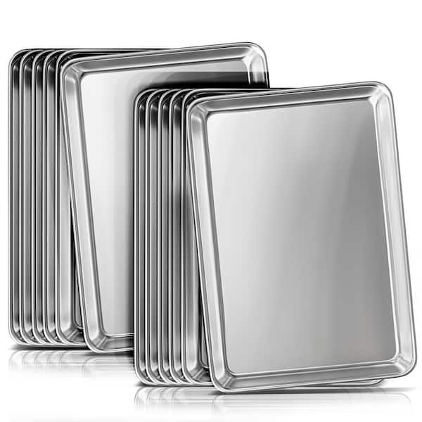 Joytable Aluminum Steel Non Stick Baking Sheet Cookie Sheet Set Half Sheet Pan 12 Piece