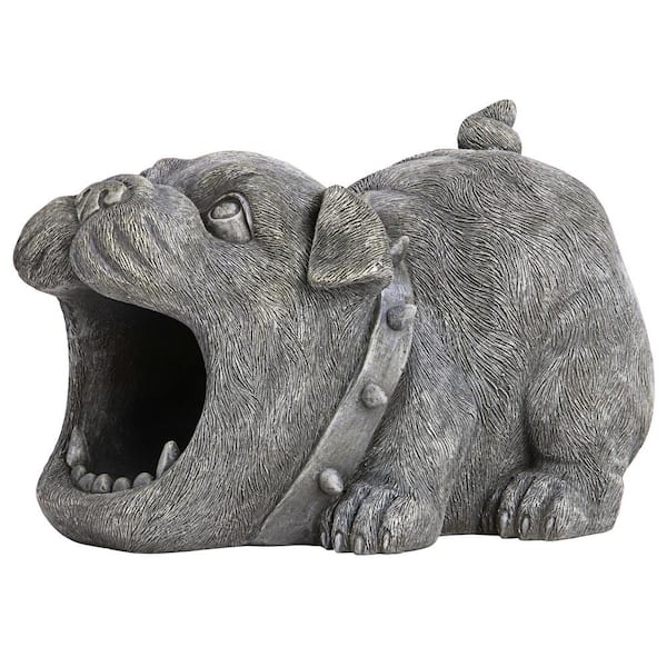 Design Toscano 6 in. H Polyresin Butch The Bulldog Gutter Guardian Downspout Extension Statue