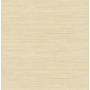 Wheat Classic Faux Grasscloth Peel and Stick Wallpaper Sample