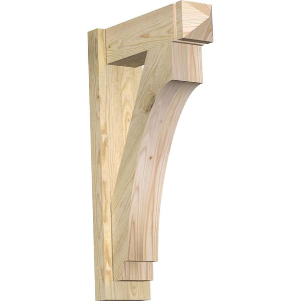 Ekena Millwork 6 in. x 30 in. x 18 in. Douglas Fir Imperial Arts and Crafts Rough Sawn Outlooker