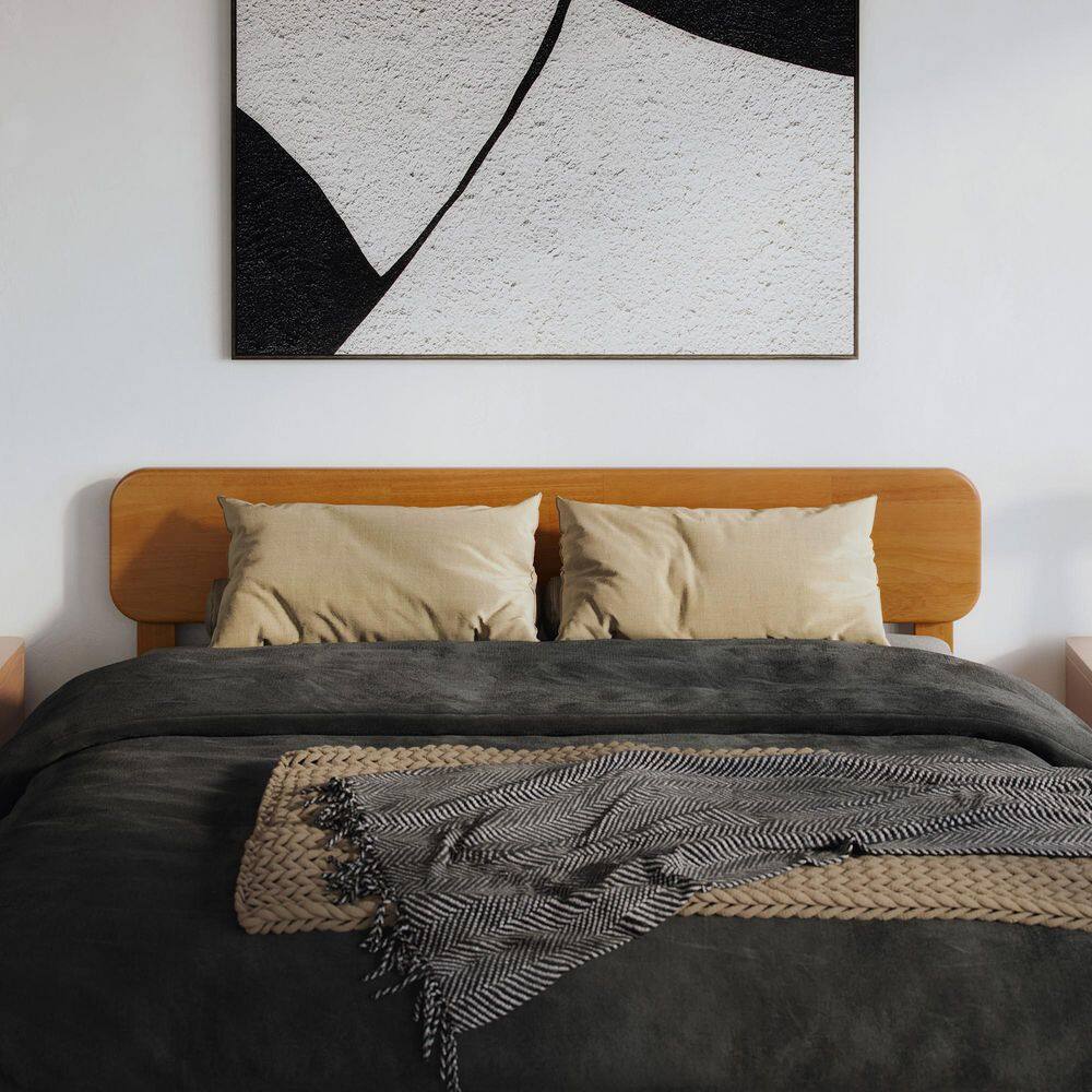 Florence Queen Light Toffee Solid Wood Adjustable Headboard