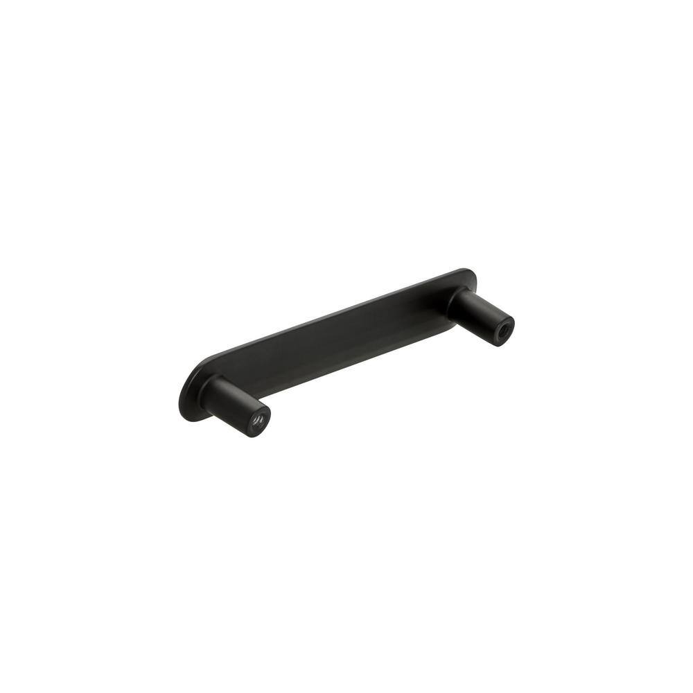 Matte Black Modern Bar Cabinet Pull with Mounting Hardware