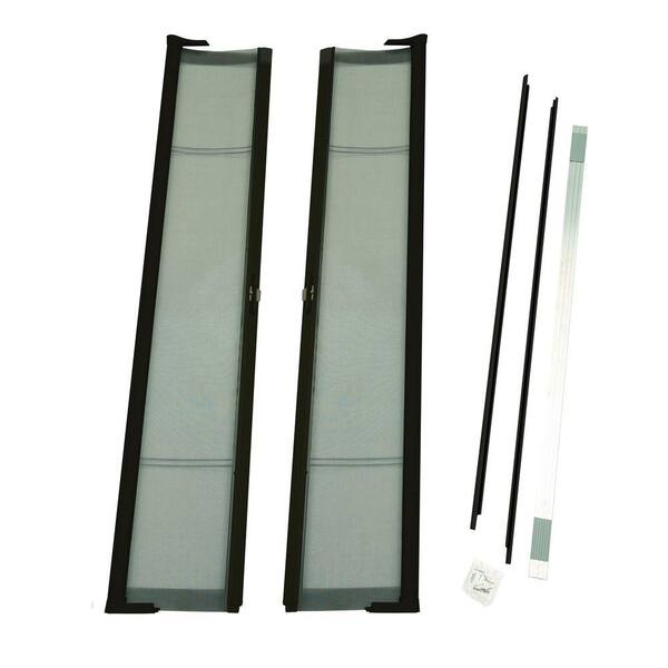 ODL 72 in. x 78 in. Brisa Bronze Short Height Double Door Kit Retractable Screen Door