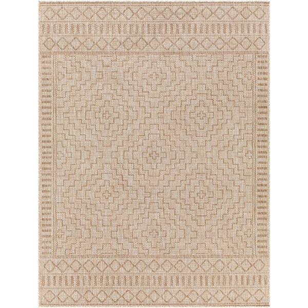 Foss Ribbed Taupe 6 ft. x 8 ft. Indoor/Outdoor Area Rug CP45N40PJ1H1 - The  Home Depot