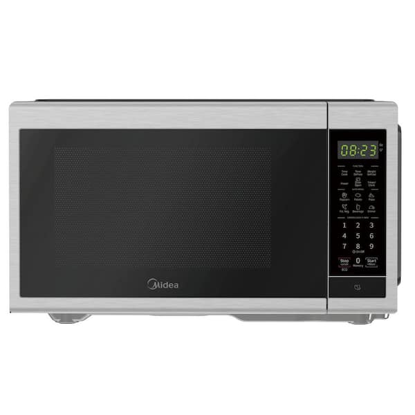 0.9 cu. ft. 900-Watt Countertop Microwave Oven with Express Cook, Quiet Operation, Child Safety Lock, Stainless Steel