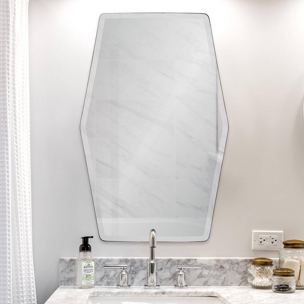 Contemporary Tel Aviv 24" x 36" Frameless Rectangular Mirror