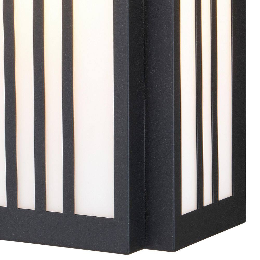 Evry Art Deco 13.5" Bronze Outdoor Wall Light with Soft White Panels