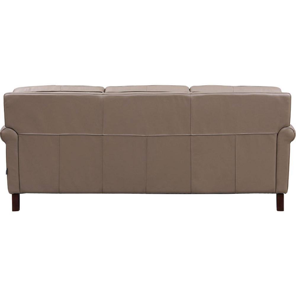 Laguna 84'' Brown Leather Lawson Sofa with Rolled Arms