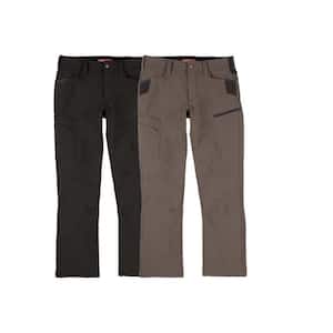 Milwaukee Men's 32 in. x 32 in. Black and Brown FREEFLEX Tech Work