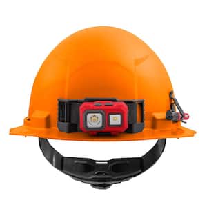 BOLT Orange Type 1 Class E Full Brim Non-Vented Hard Hat with 4-Point Ratcheting Suspension (10-Pack)