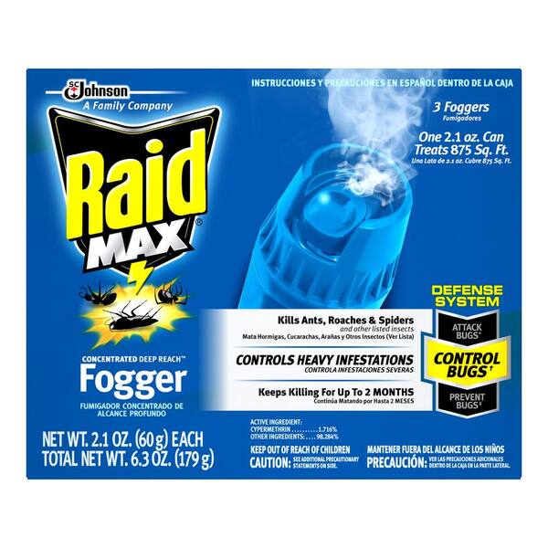 Raid Max 6.3 oz. Max Concentrated Fogger SCJ643409 The Home Depot