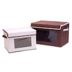 10.25 in. H x 15.5 in. W x 11.25 in. D Assorted Colors Canvas Cube Storage Bin