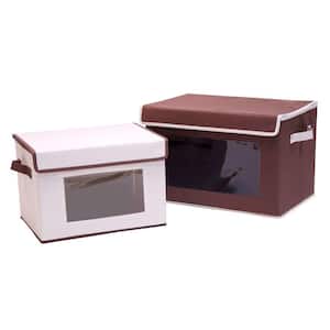 10.25 in. H x 15.5 in. W x 11.25 in. D Assorted Colors Canvas Cube Storage Bin