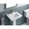 KOHLER Memoirs Stately Ceramic Pedestal Bathroom Sink Combo In White ...