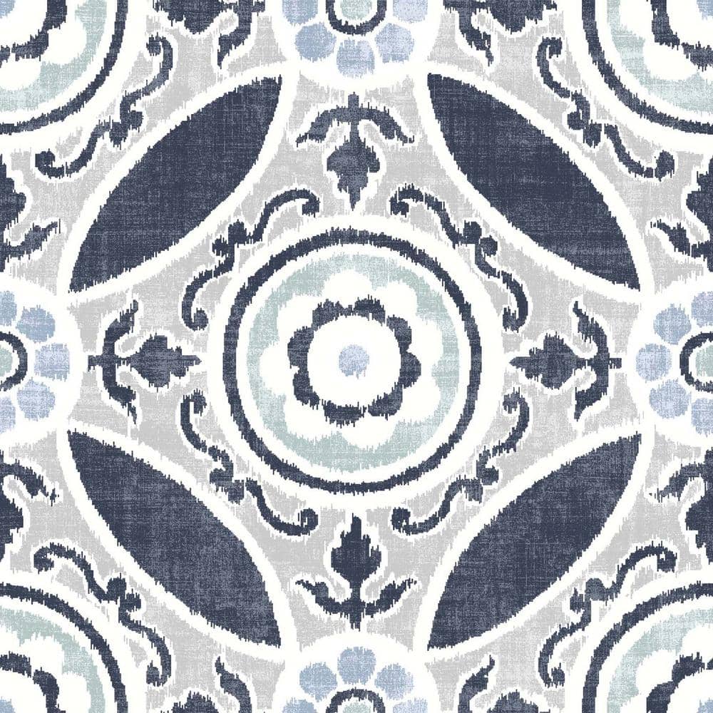 Sienna 12" x 12" Grey and Blue Peel and Stick Floor Tiles