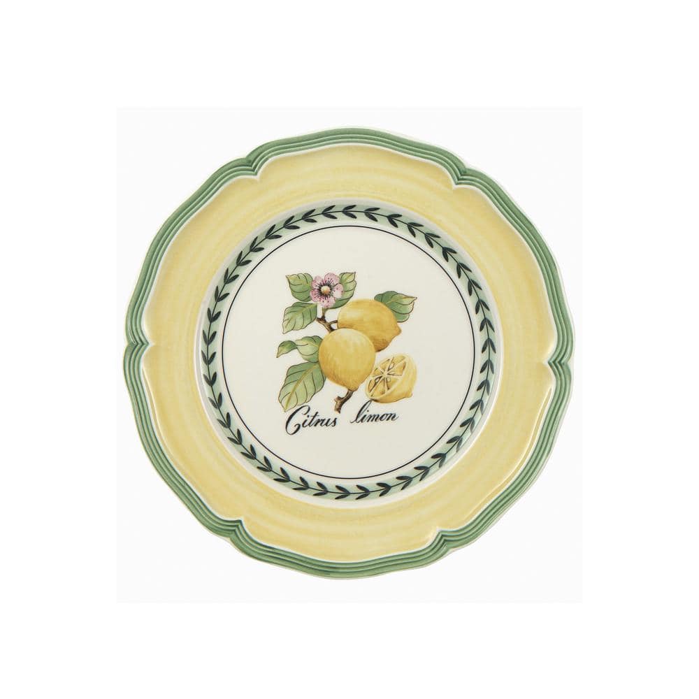 EAN 5450102345328 product image for French Multi Garden Valence Lemon Porcelain Salad Plate | upcitemdb.com