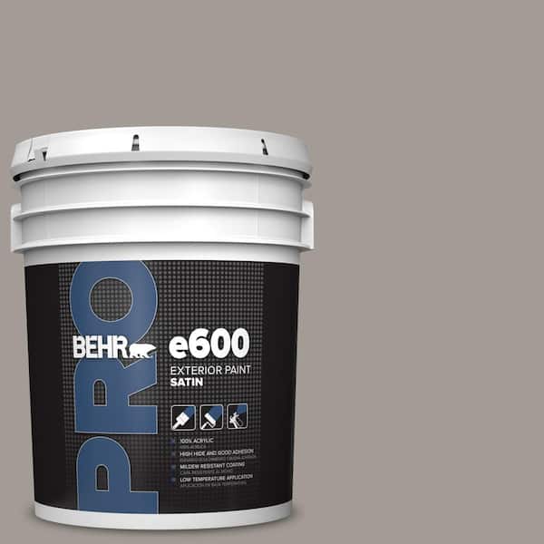5 gal. #PPU18-15 Fashion Gray Satin Enamel Exterior Paint
