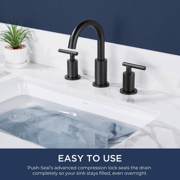 Kingston Brass Concord Widespread Bathroom Faucet With Brass Pop-Up